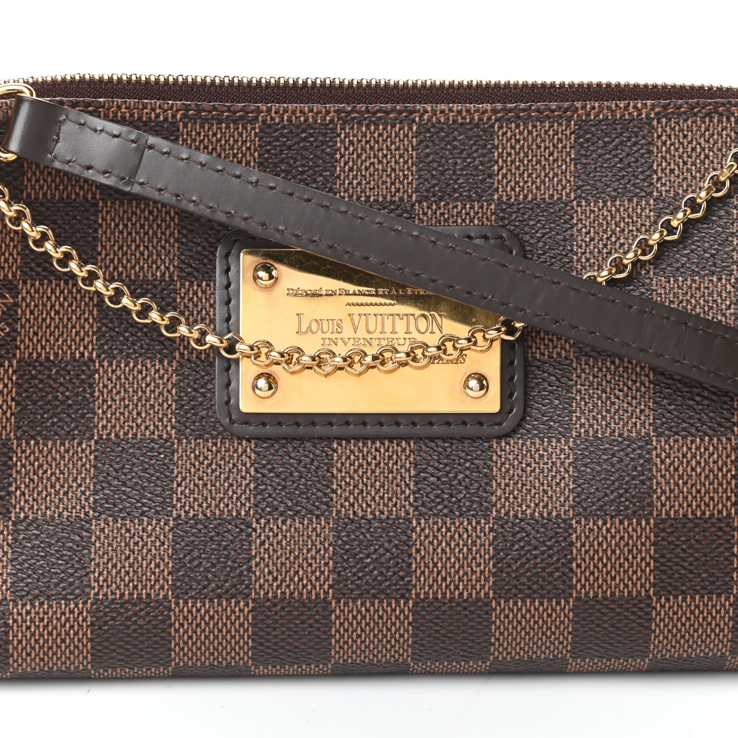 Louis Vuitton Damier Ebene Eva Clutch 7 of 9