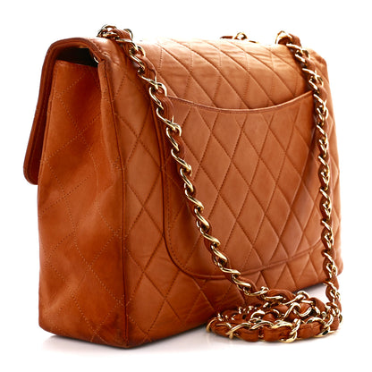 Chanel Lambskin Quilted Jumbo Single Flap Beige 3 of 11