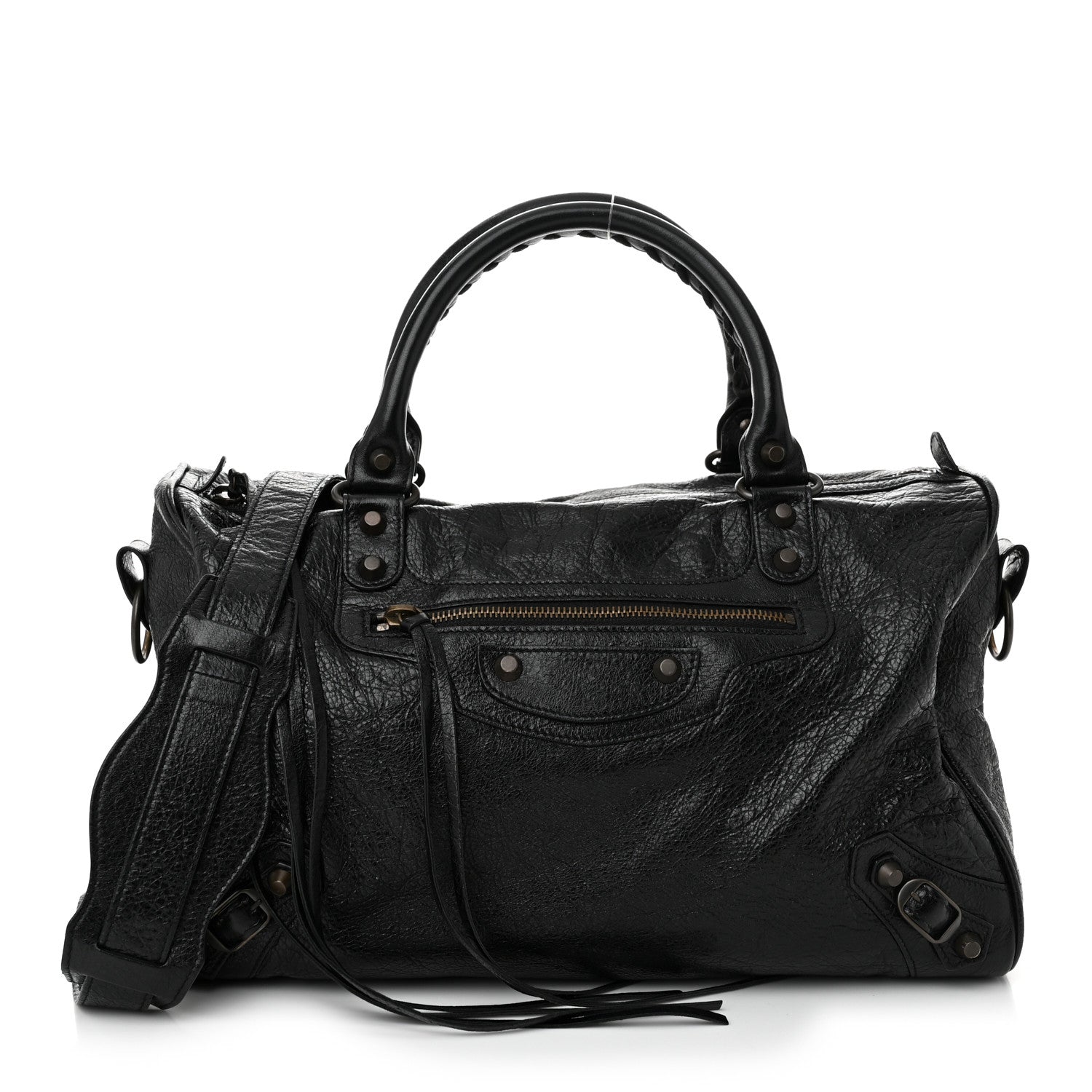 Balenciaga Agneau Classic Hardware Boston Black 1 of 12