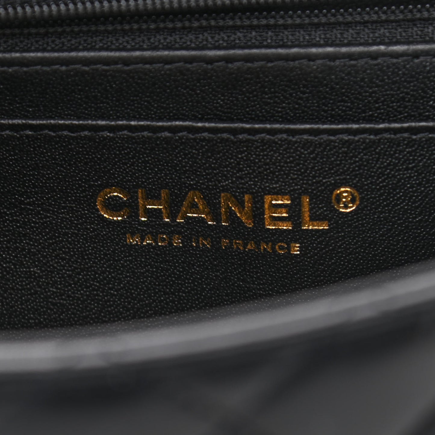 Lambskin Quilted Mini Top Handle Rectangular Flap Black