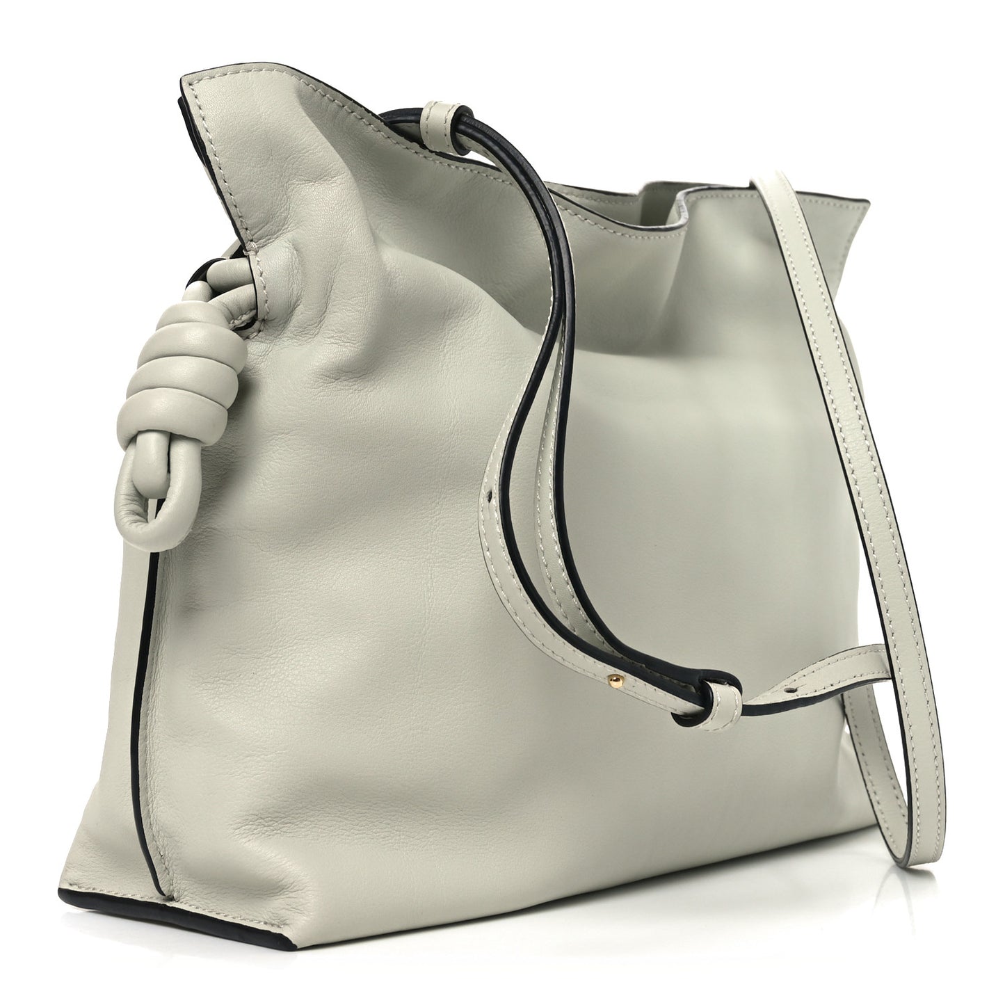 Nappa Medium Flamenco Knot Bag Light Celadon