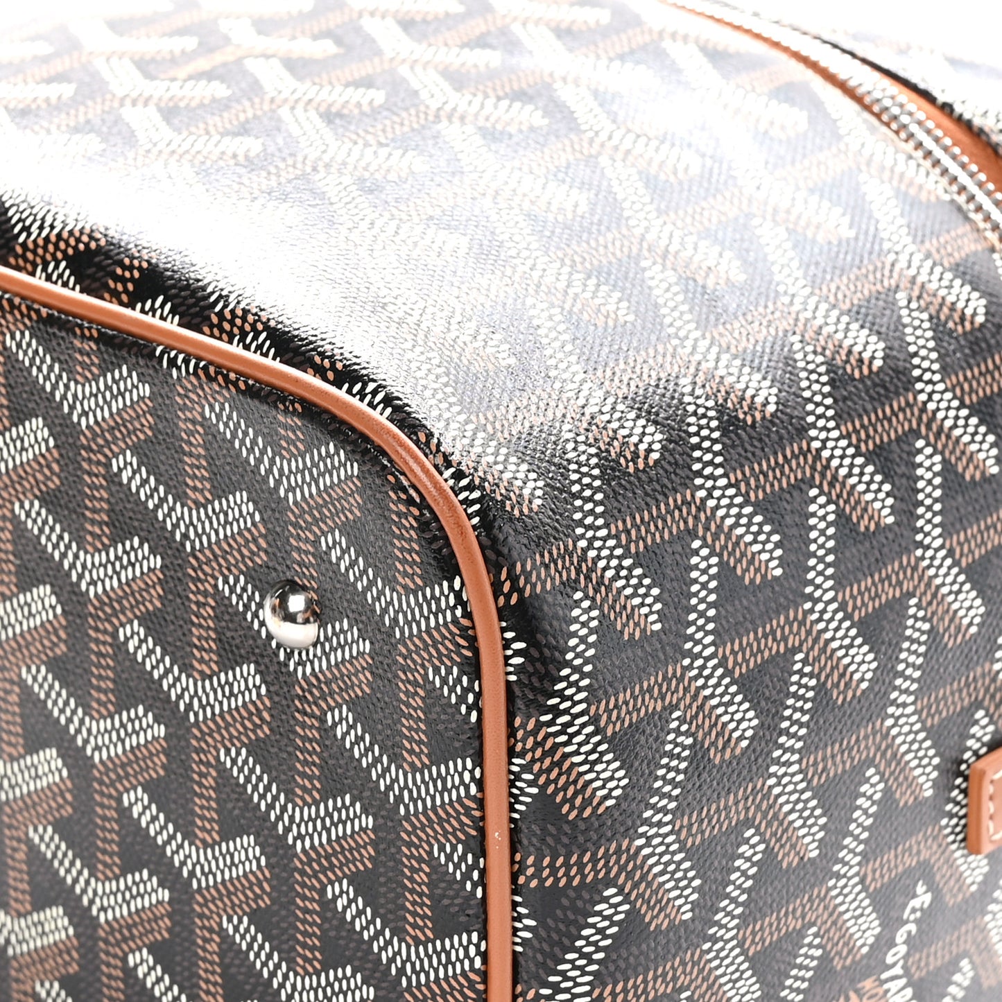 Goyardine Muse Vanity Case Black Gold
