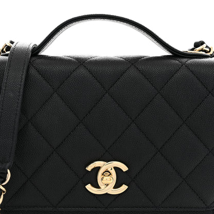 Chanel Caviar Quilted Medium Business Affinity Flap Black 8 of 11