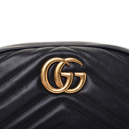Gucci Calfskin Matelasse GG Marmont Belt Bag 105 42 Black 11 of 16