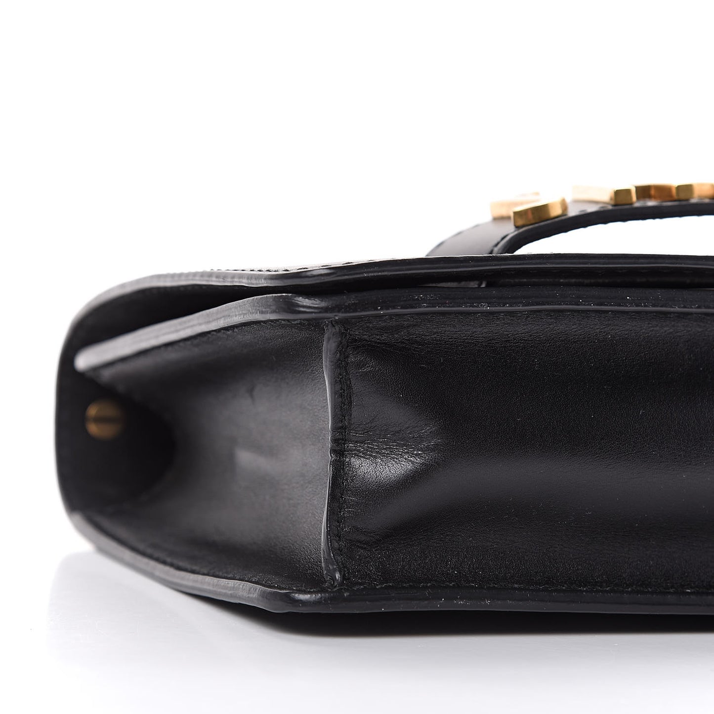 Calfskin J'Adior Chain Flap Bag Black