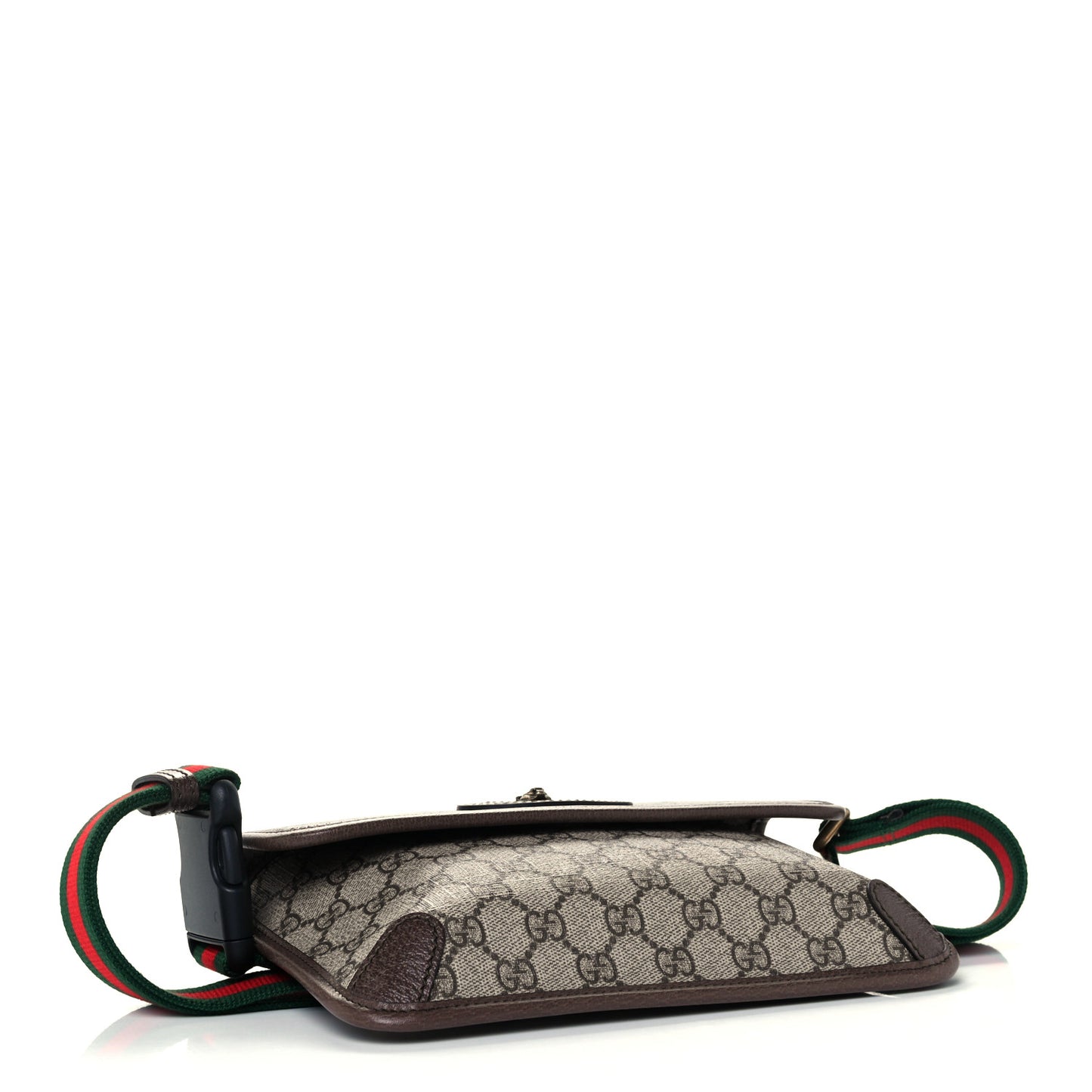 GG Supreme Monogram Neo Vintage Web Belt Bag Brown