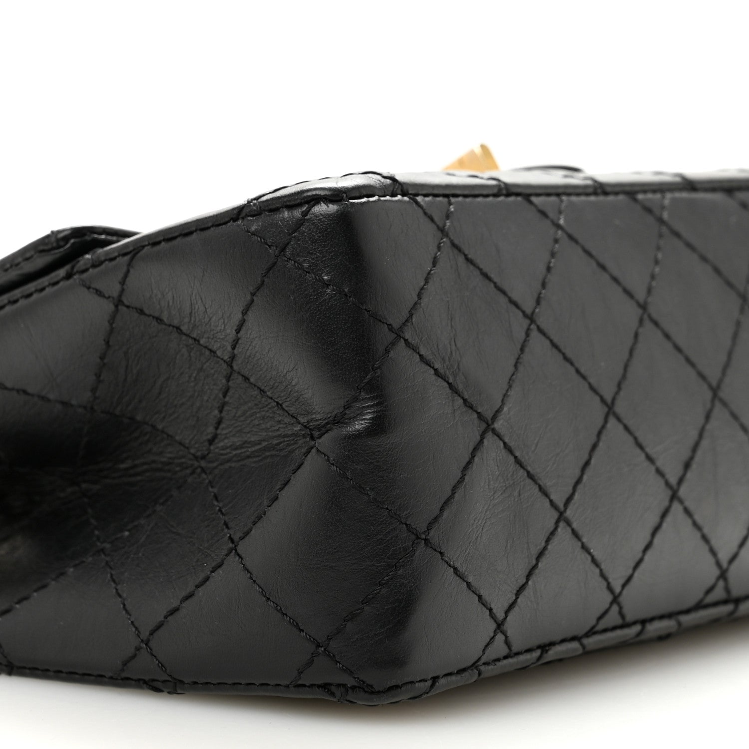 Chanel Aged Calfskin Quilted 2.55 Reissue Mini Flap Black 9 of 12
