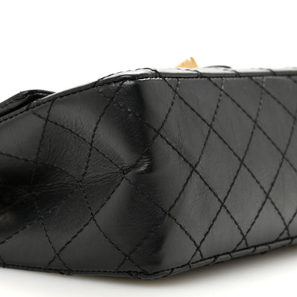 Chanel Aged Calfskin Quilted 2.55 Reissue Mini Flap Black 9 of 12