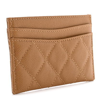 Chanel Caviar Quilted Card Holder Beige 3 of 8
