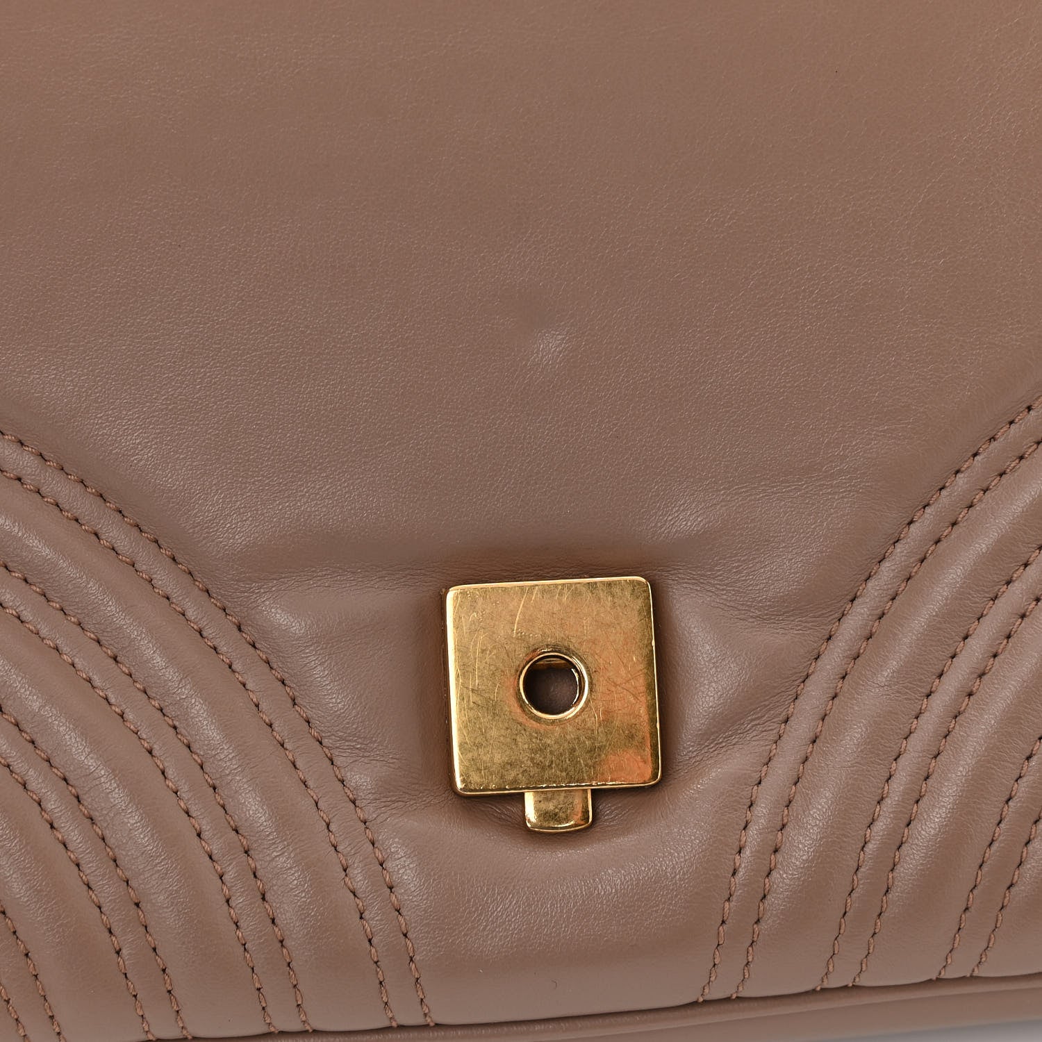 Gucci Calfskin Matelasse Small GG Marmont Top Handle Shoulder Bag Porcelain Rose 12 of 13