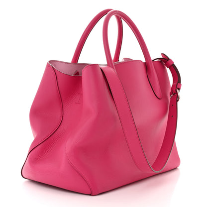 Christian Dior Supple Grained Calfskin Open Bar Tote Pink 3 of 14