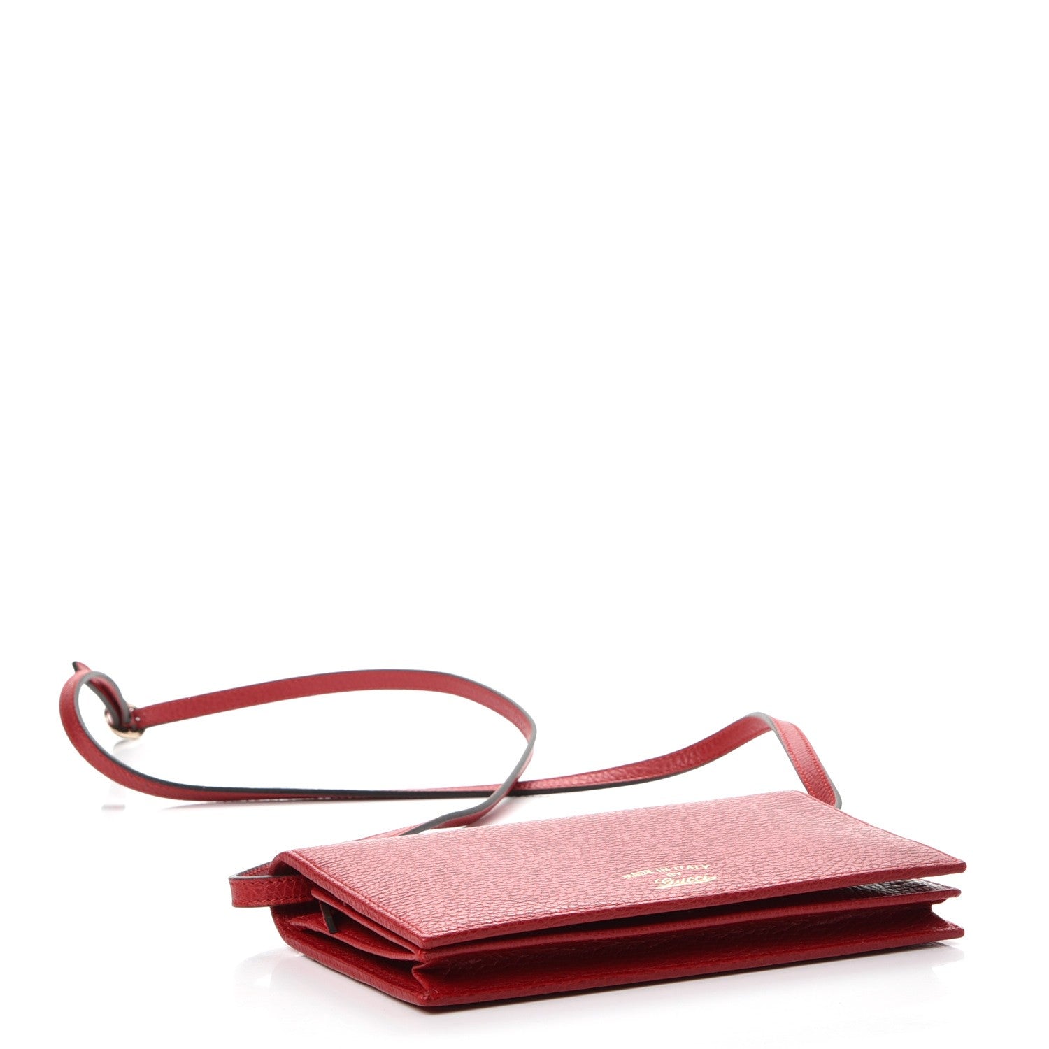 Gucci Dollar Calfskin Mini Swing Wallet Bag Red 4 of 9