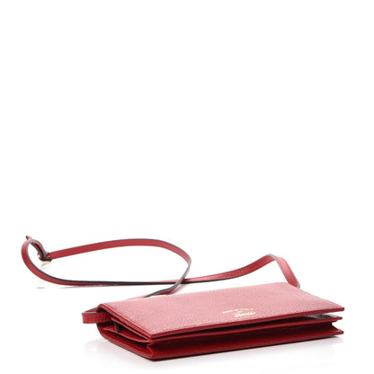 Gucci Dollar Calfskin Mini Swing Wallet Bag Red 4 of 9