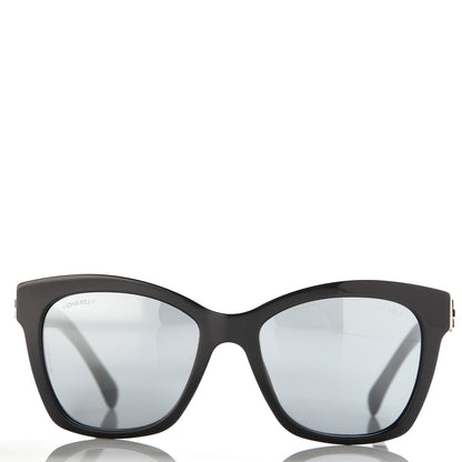 Chanel CC Butterfly Signature Sunglasses 5313 Black 2 of 9