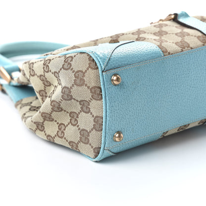 Gucci Monogram Calfskin Large Bardot Shoulder Bag Turquoise 6 of 10