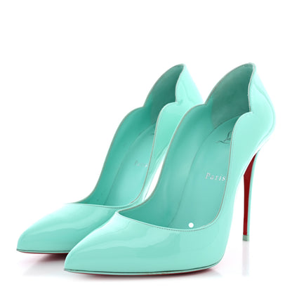 Christian Louboutin Patent Hot Chick 100 Pumps 39.5 Bermuda 4 of 11