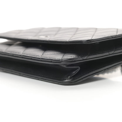 Chanel Lambskin Quilted Wallet On Chain WOC Black 11 of 17