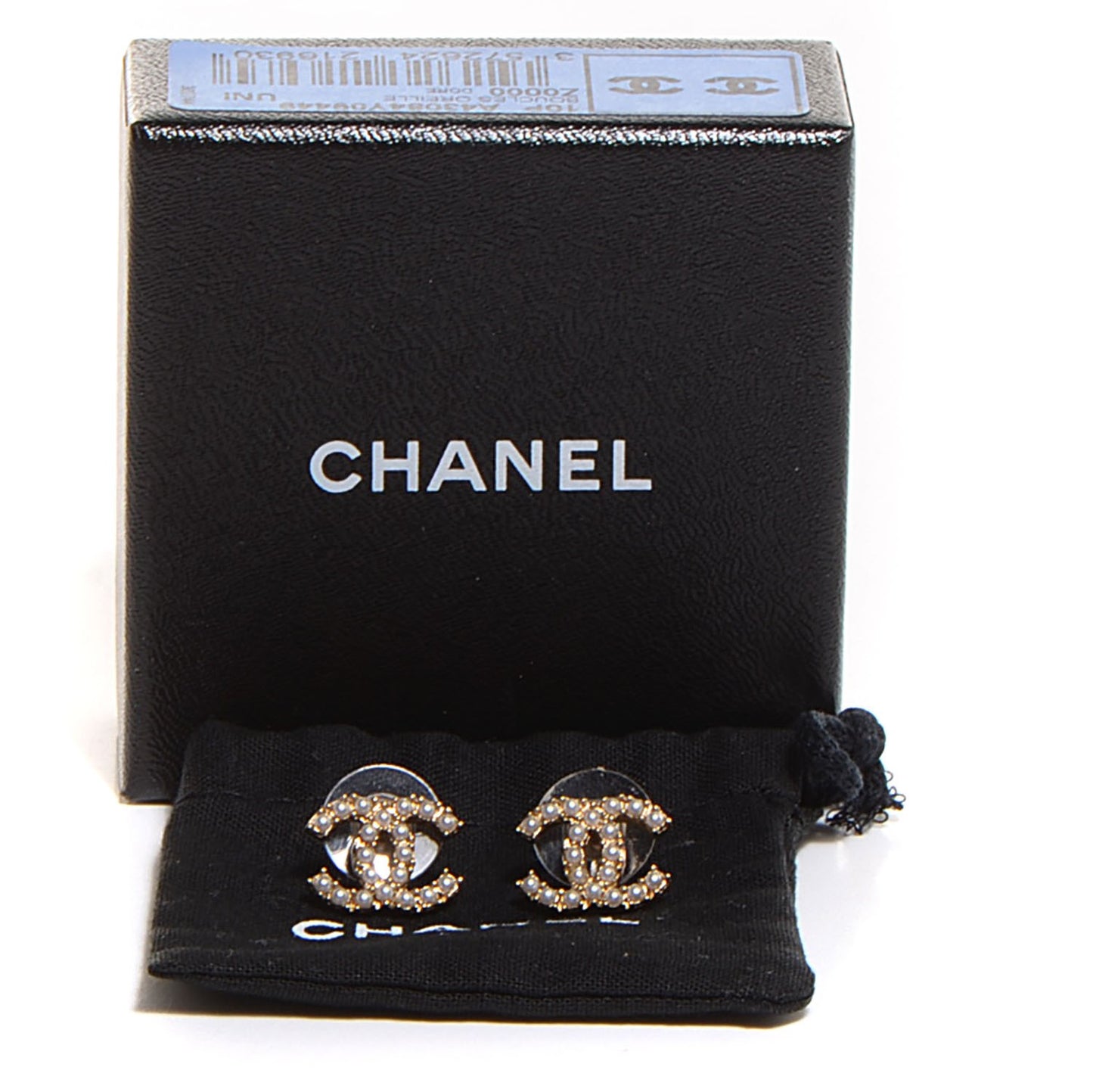 Pearl CC Earrings Gold