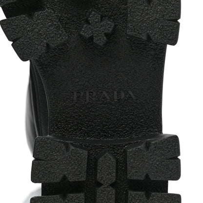 Prada Re-Nylon Gabardine Rubber Triangle Logo Padded Monolith Drawcord 55mm Snow Boots 36 Black 6 of 7