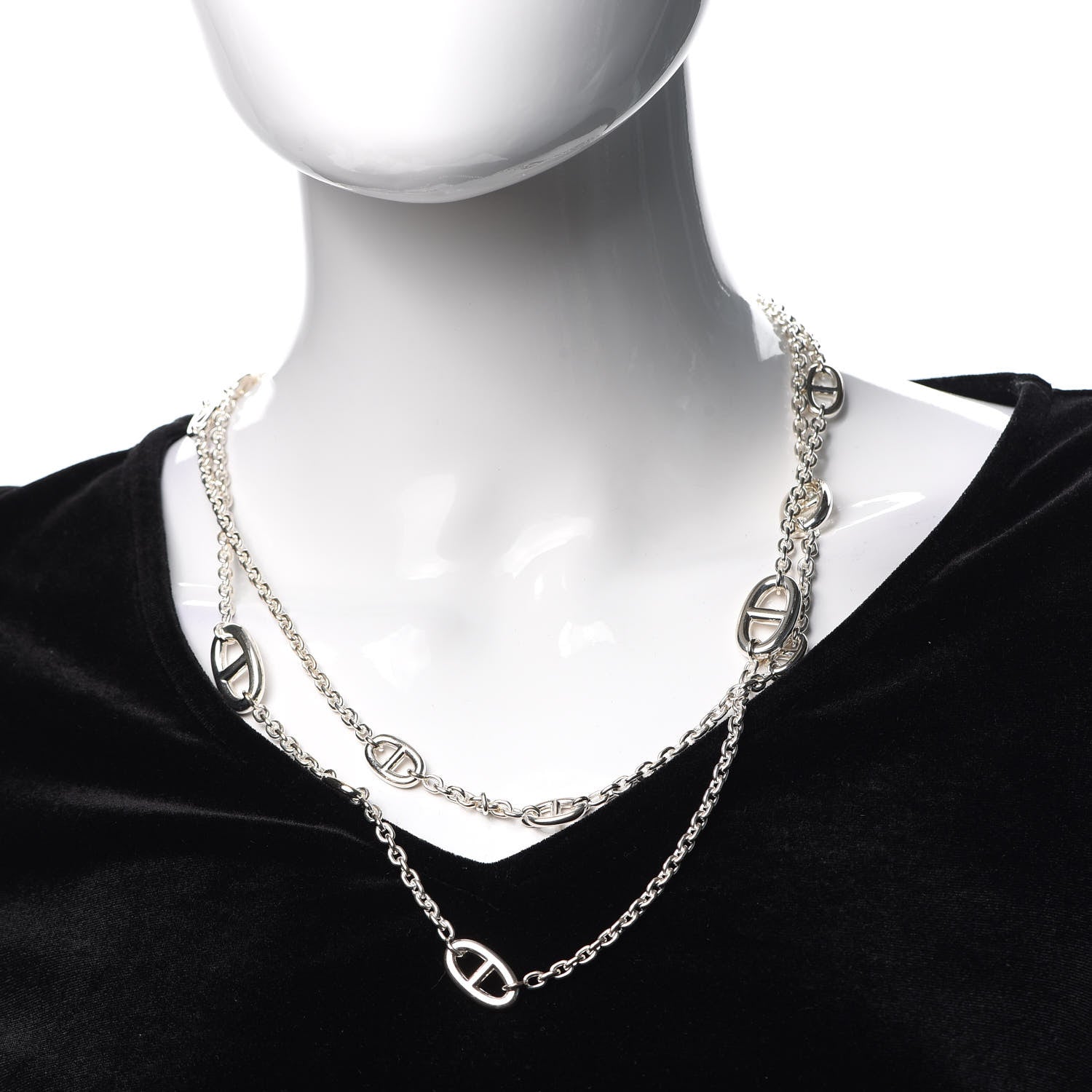 Hermes Sterling Silver Farandole Necklace 120 2 of 5
