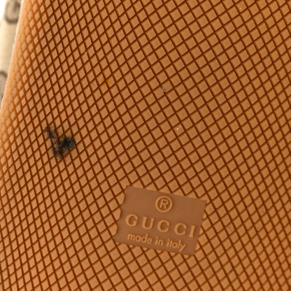 Gucci Monogram Nubuck Miro Soft Calfskin Mens Screener 50mm Sneakers 10.5 Beige Ebony New Acero Dusty Grey Mystic White 8 of 9