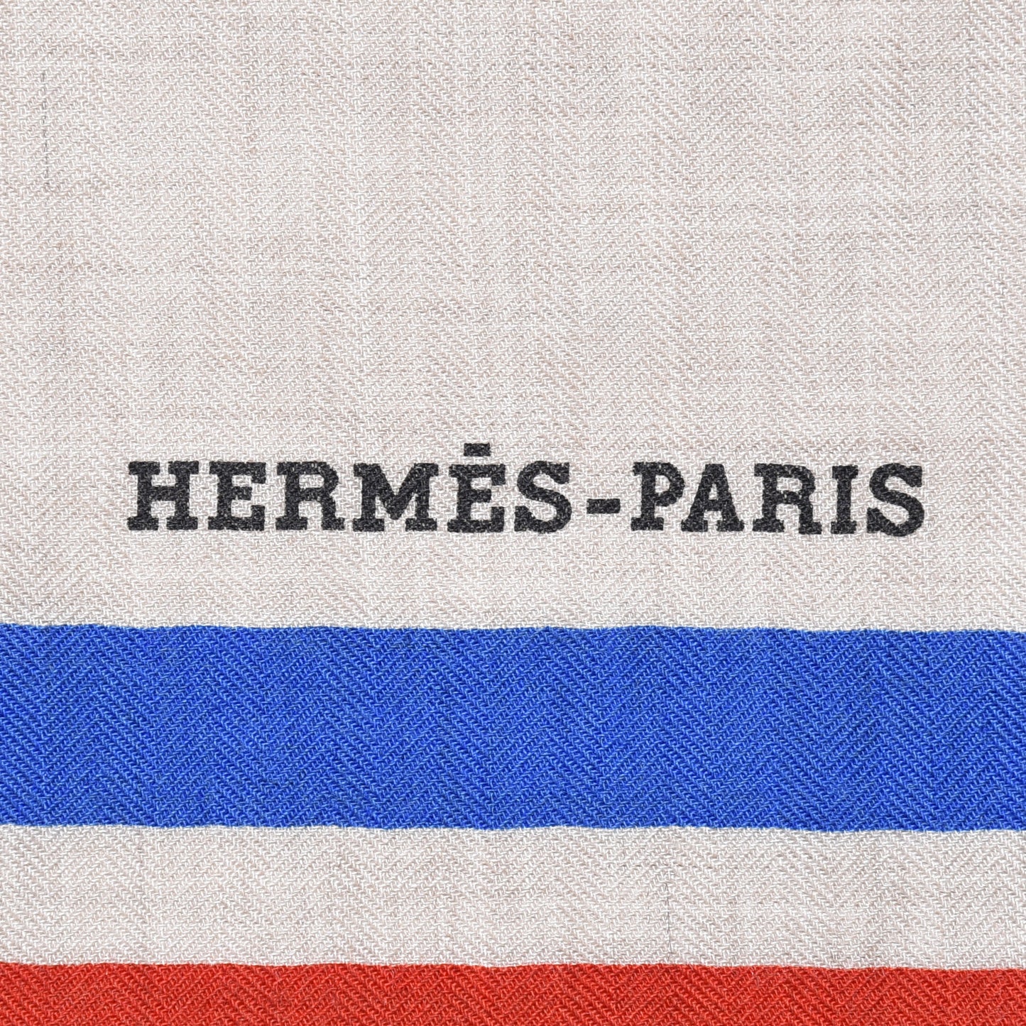Cashmere Silk Cheval A La Couverture Shawl 140 Naturel Rouge Brique