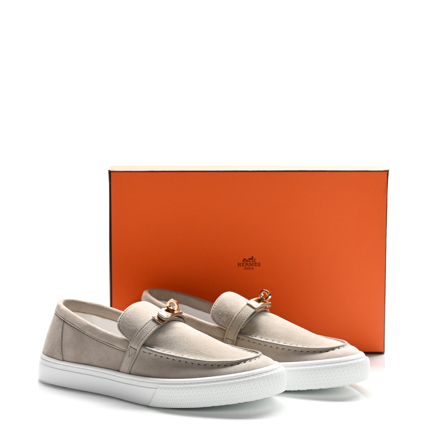 Suede Goatskin Game Slip On Sneakers 38 Beige Esquisse