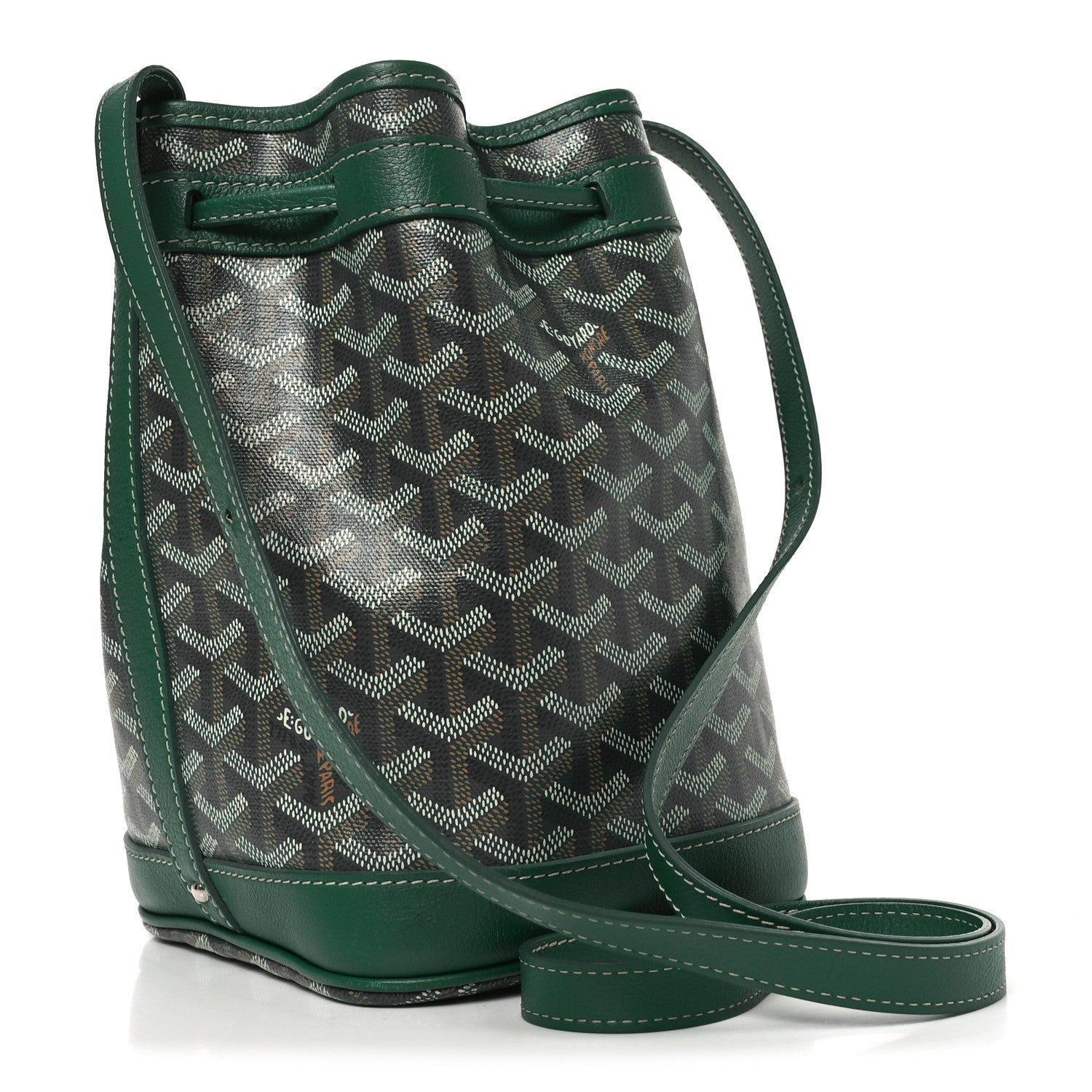 Goyard Goyardine Petit Flot Bucket Bag PM Green 3 of 10