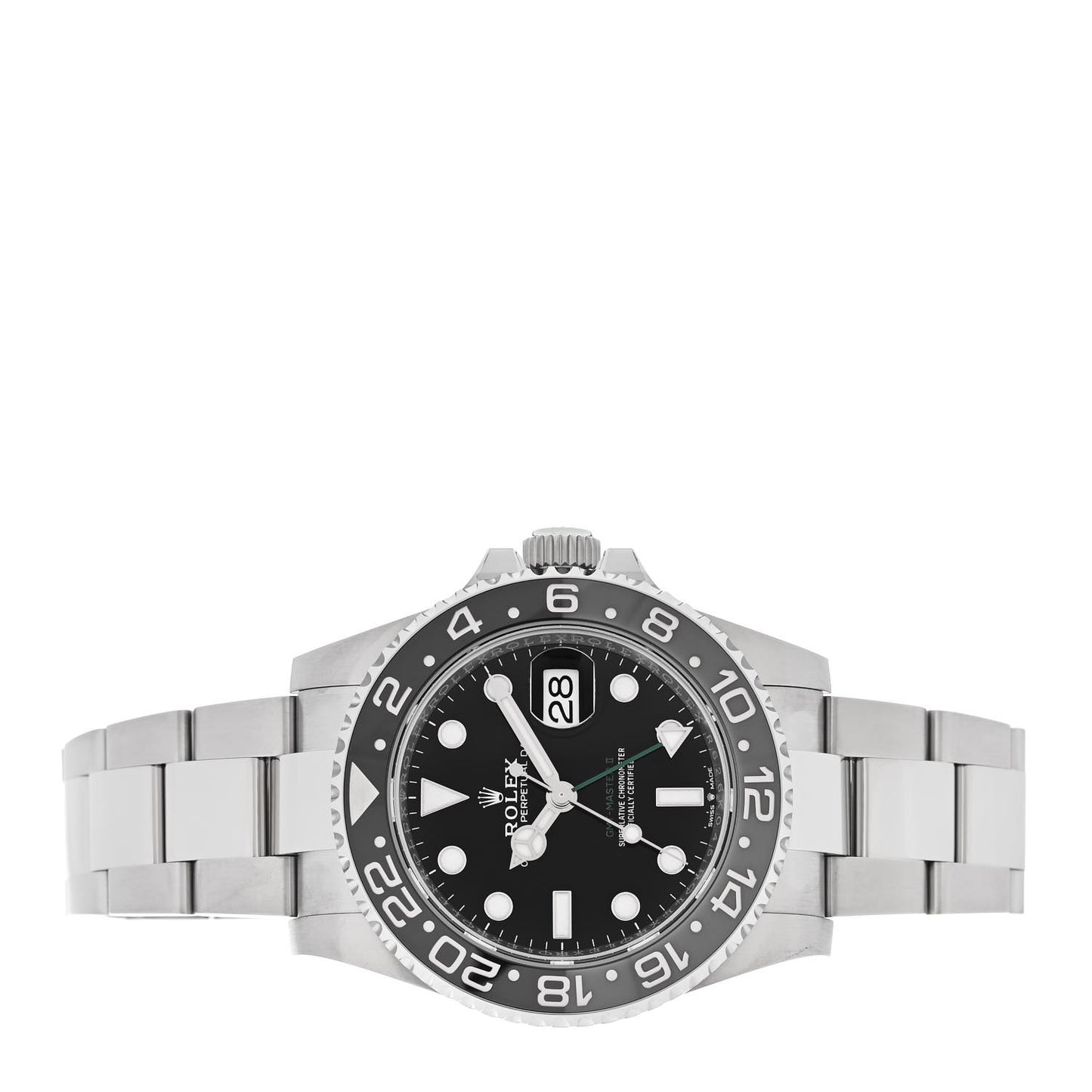 Stainless Steel 40mm Oyster Perpetual Date GMT Master II Bruce Wayne Watch Black 126710GRNR