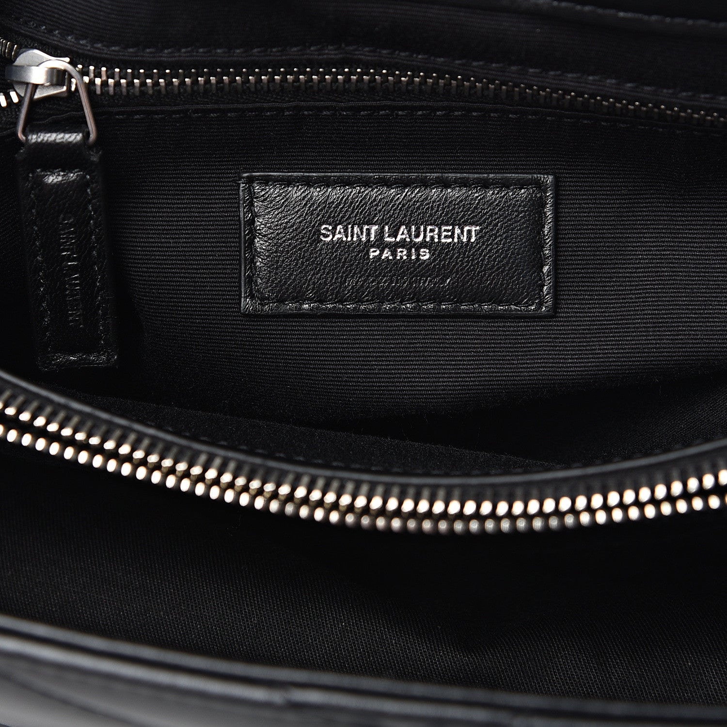 Saint Laurent Calfskin Y Quilted Monogram Medium Loulou Chain Satchel Black 7 of 8