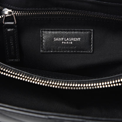 Saint Laurent Calfskin Y Quilted Monogram Medium Loulou Chain Satchel Black 7 of 8