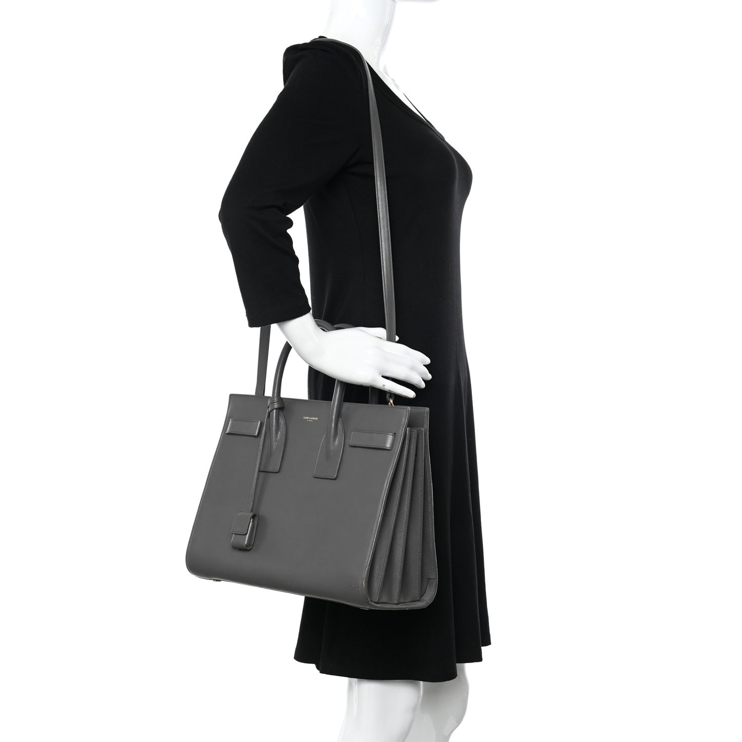 Calfskin Small Sac De Jour Fog