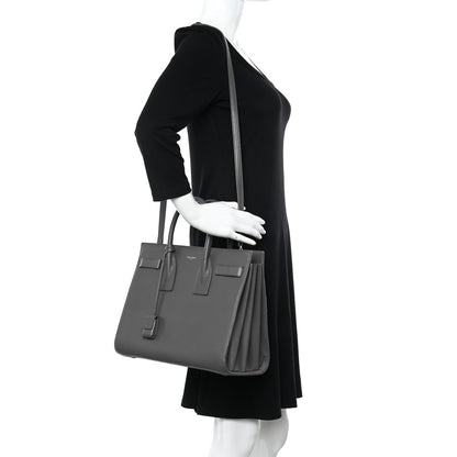 Saint Laurent Calfskin Small Sac De Jour Fog 2 of 12