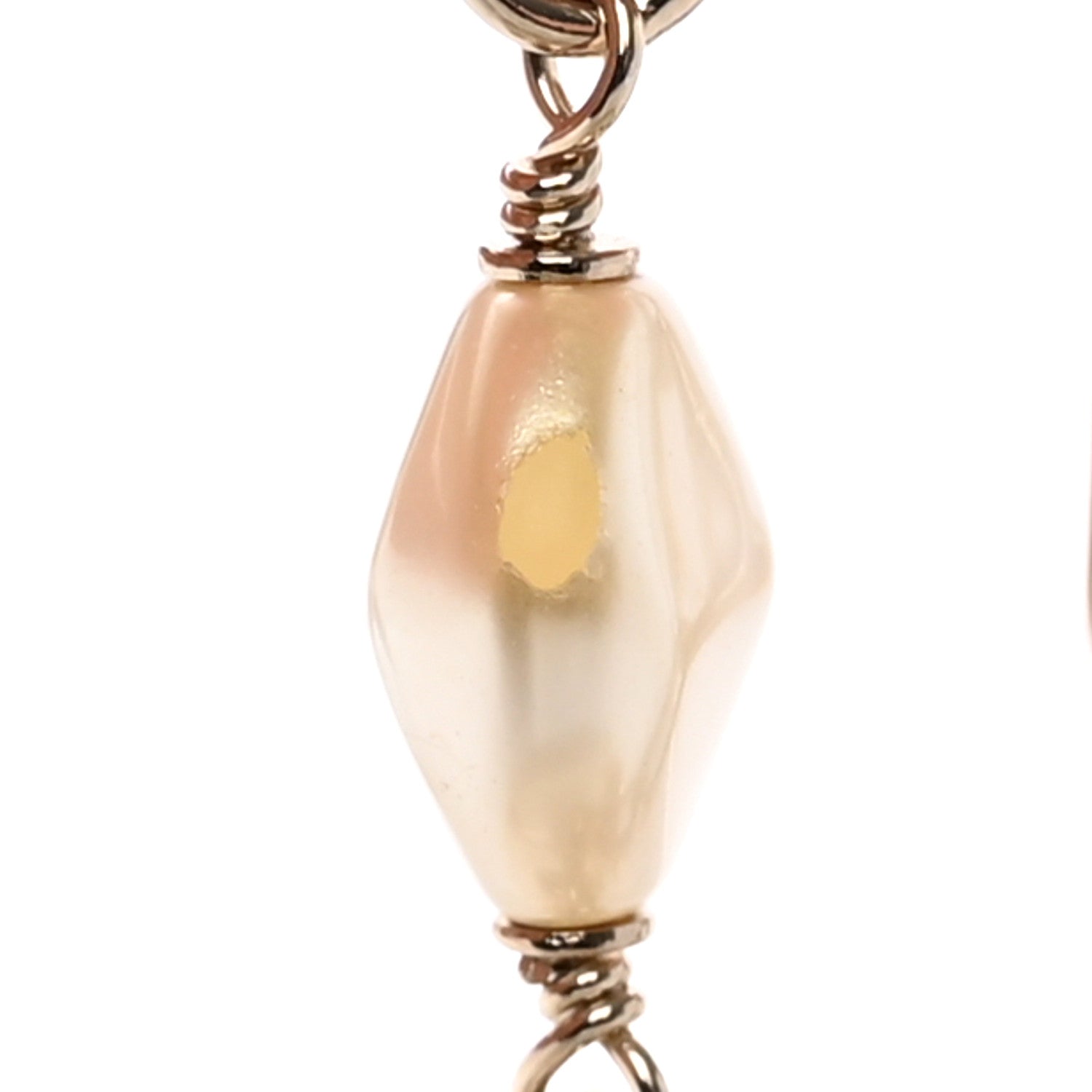 Christian Dior Patent Cannage Cube Wristlet Latte 8 of 9