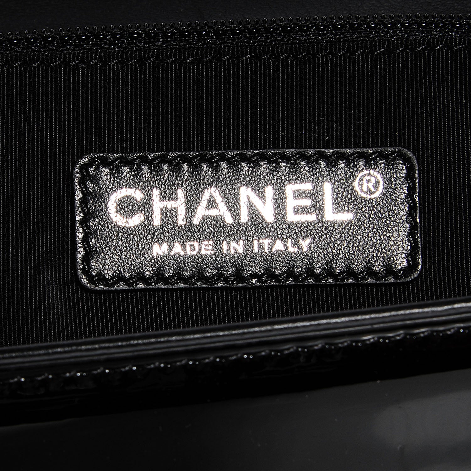 Chanel Patent Quilted New Medium Boy Flap So Black 7 of 9