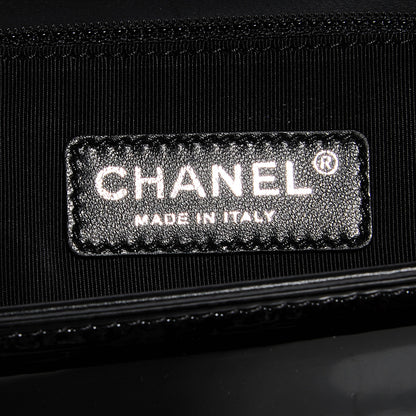 Chanel Patent Quilted New Medium Boy Flap So Black 7 of 9