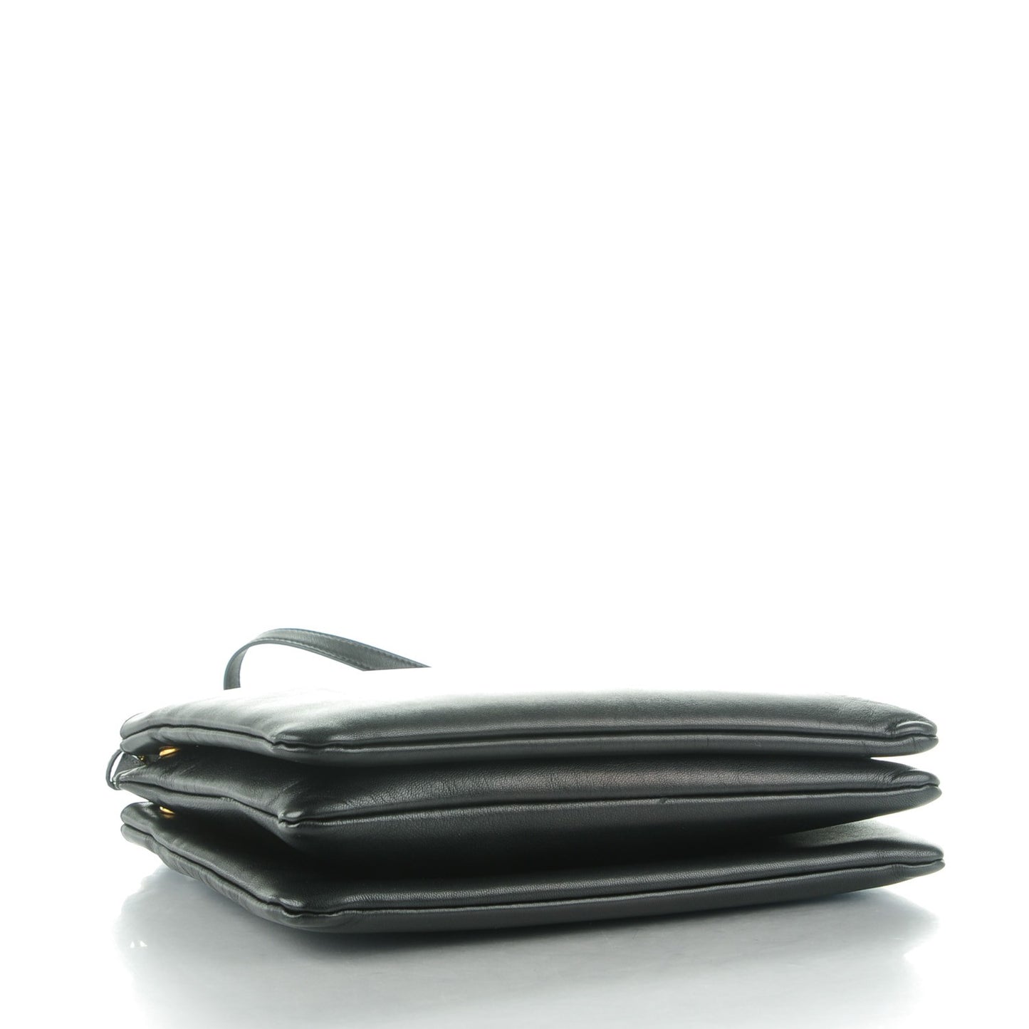 Lambskin Large Trio Crossbody Bag Black