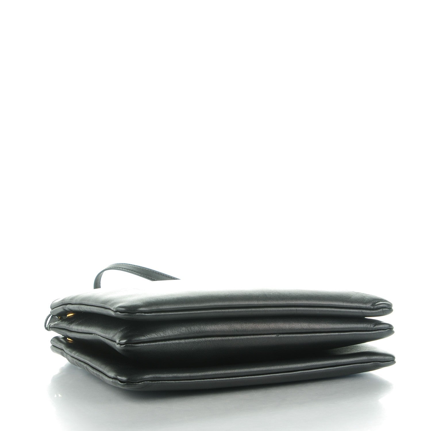 Celine Lambskin Large Trio Crossbody Bag Black 4 of 8