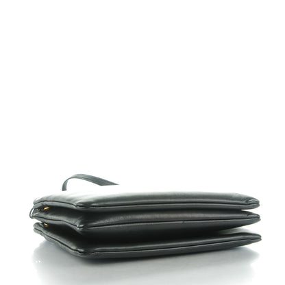 Celine Lambskin Large Trio Crossbody Bag Black 4 of 8