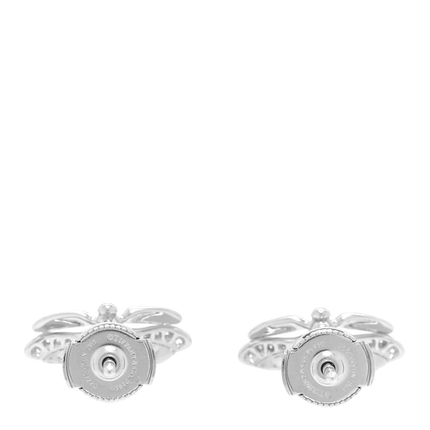 Platinum Diamond Aquamarine Paper Flowers Firefly Earrings