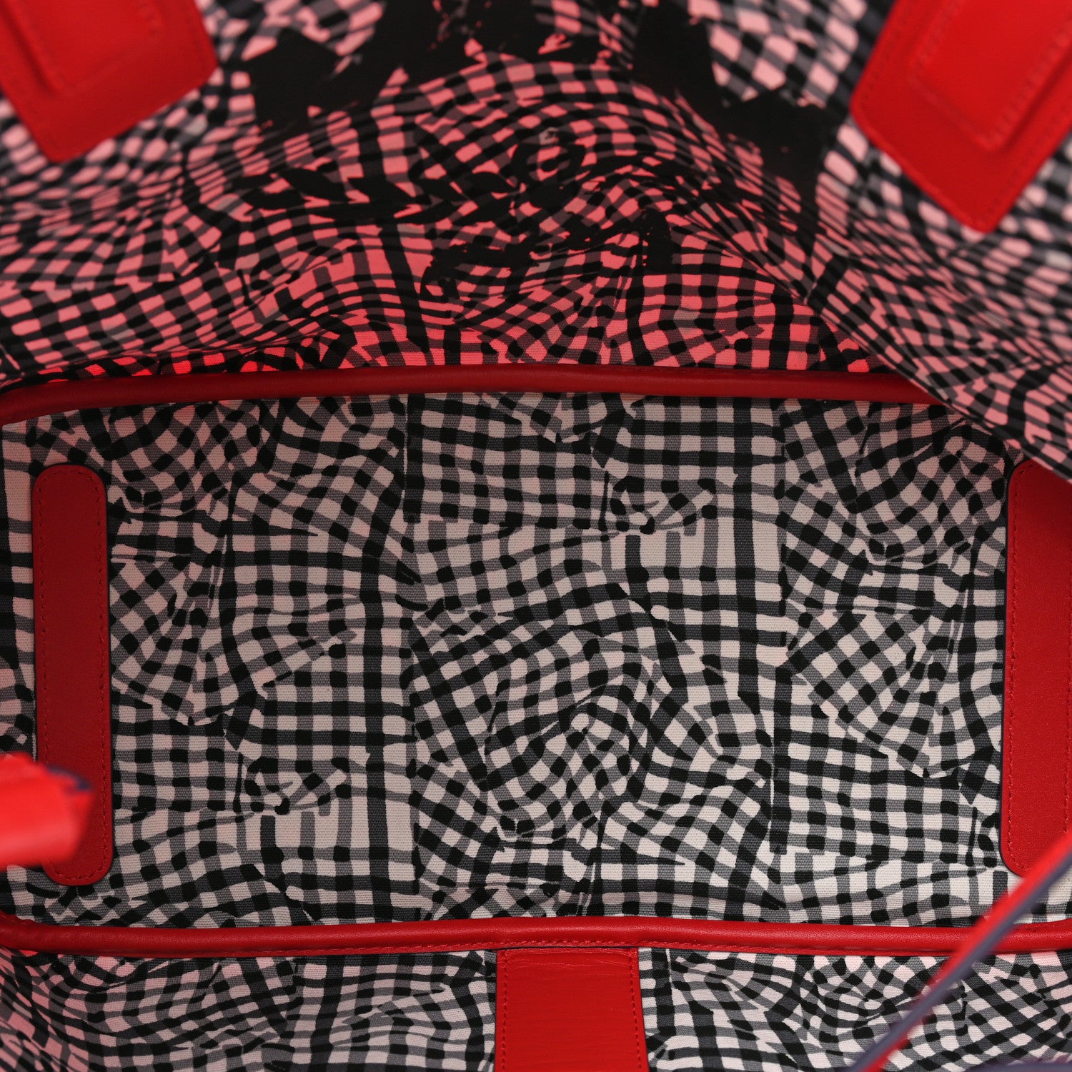 MCM Visetos Large Liz Reversible Shopper Tote Ruby Red 8 of 18