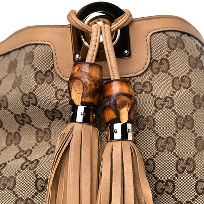 Gucci Monogram Medium Indy Top Handle Bag Light Brown 9 of 14