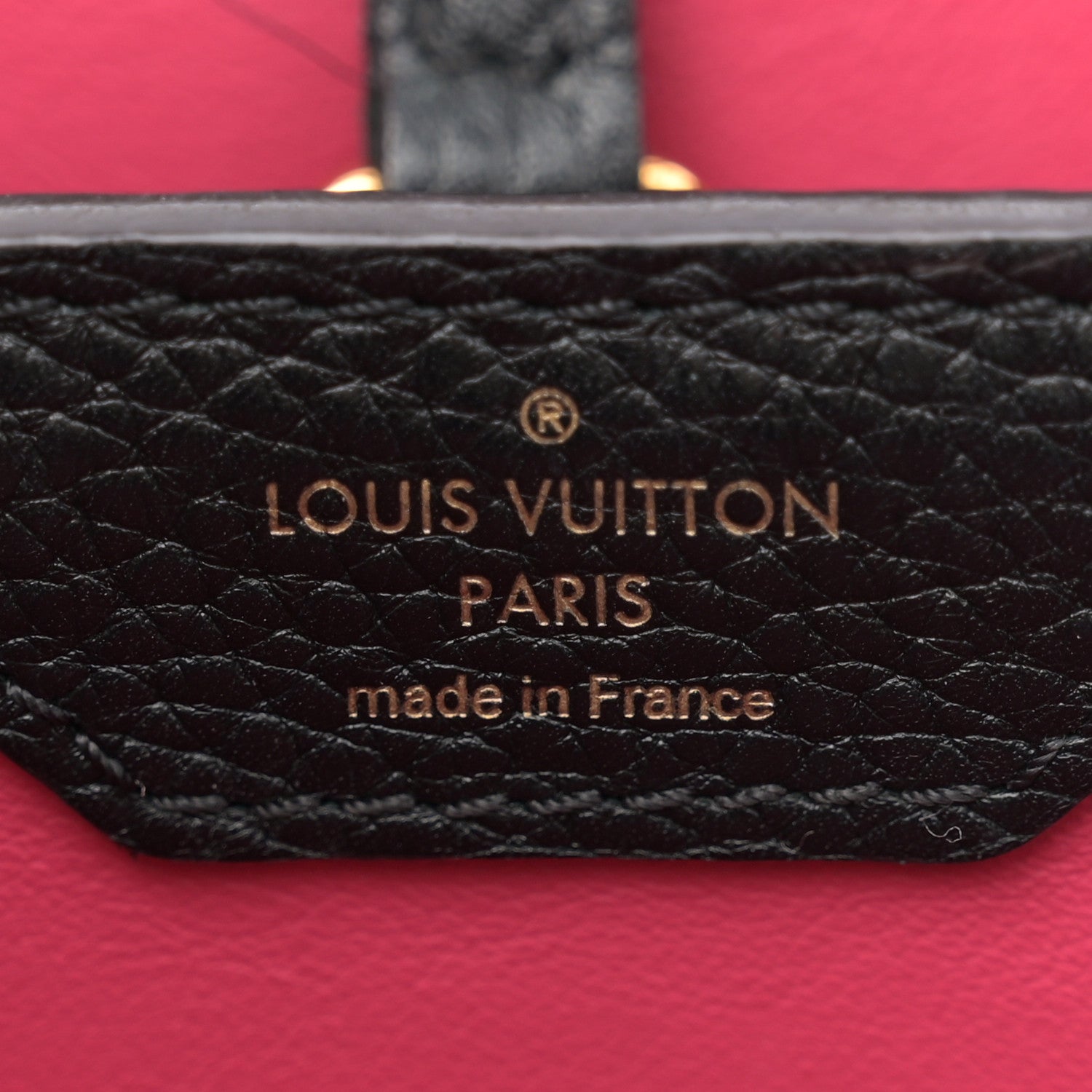 Louis Vuitton Taurillon Capucines PM Black 6 of 11