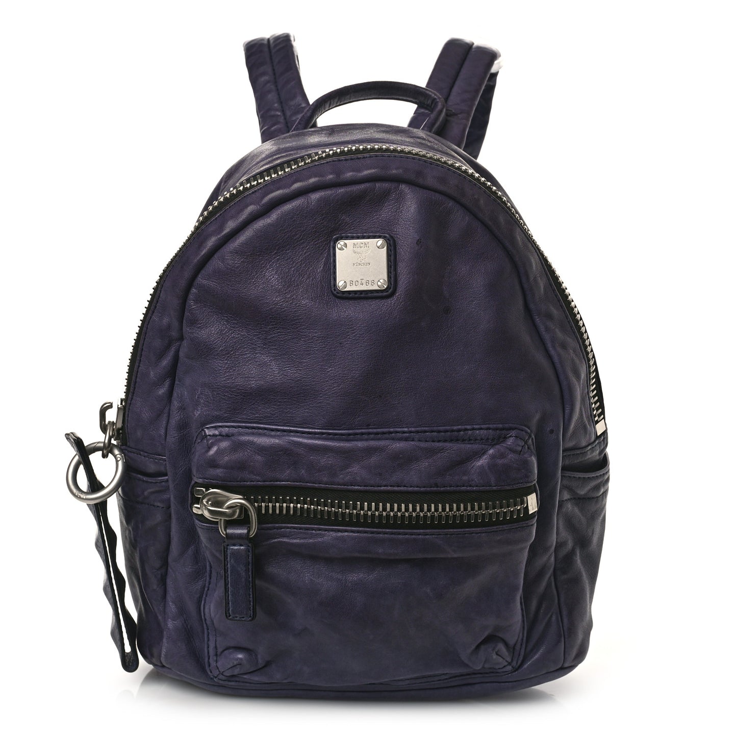Lambskin Small Tumbler Backpack Navy