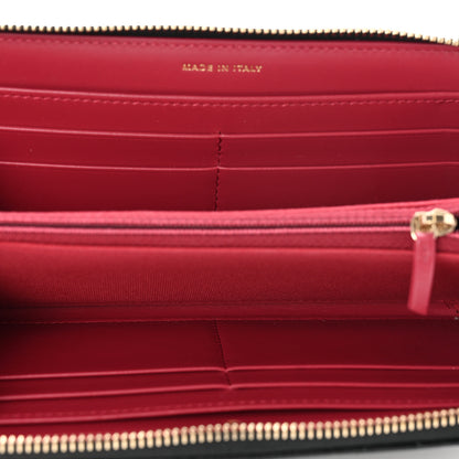 Chanel Lambskin Quilted 19 Long Zipped Around Wallet Black 5 of 8