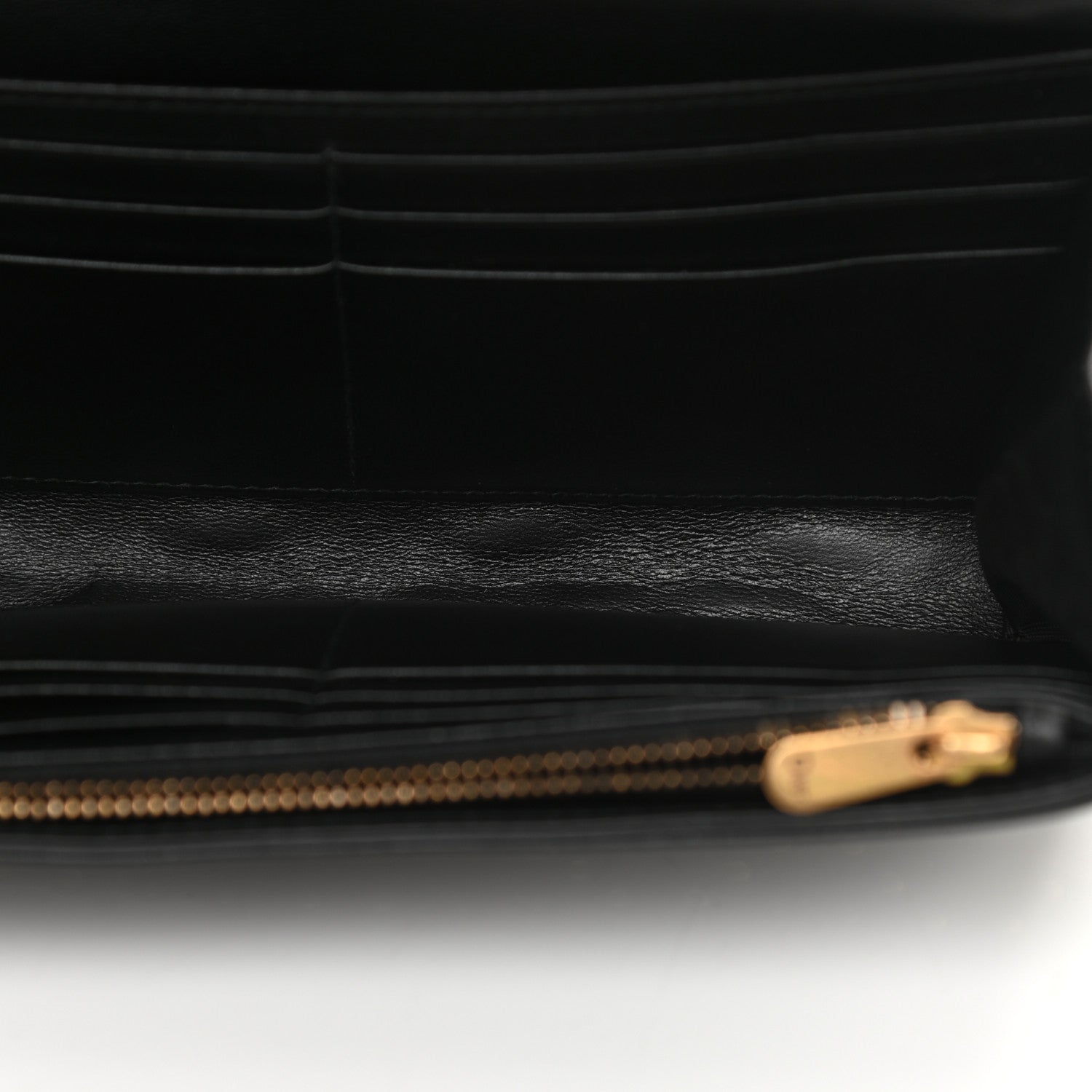 Christian Dior Lambskin Cannage Studded Dioraddict Wallet on Chain Black 9 of 10