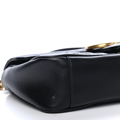 Gucci Calfskin Matelasse Small GG Marmont Shoulder Bag Black 8 of 10