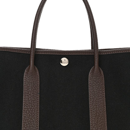 Hermes Toile Negonda Garden Party 30 TPM Black Chocolate 8 of 11