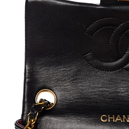 Chanel Lambskin Quilted Mini Square Flap Black 10 of 10