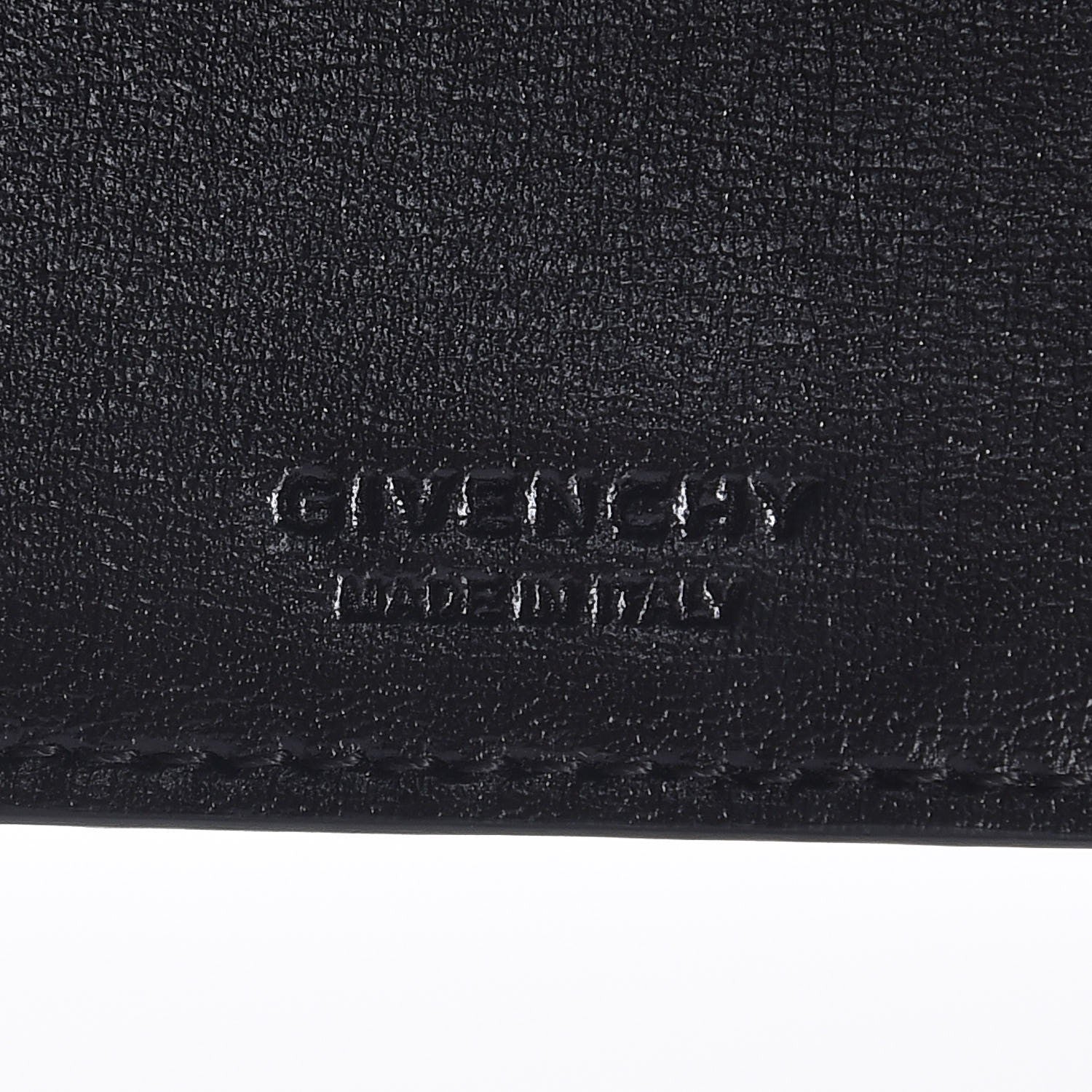 Givenchy Lambskin Prism Print Flap Card Case Black 6 of 7